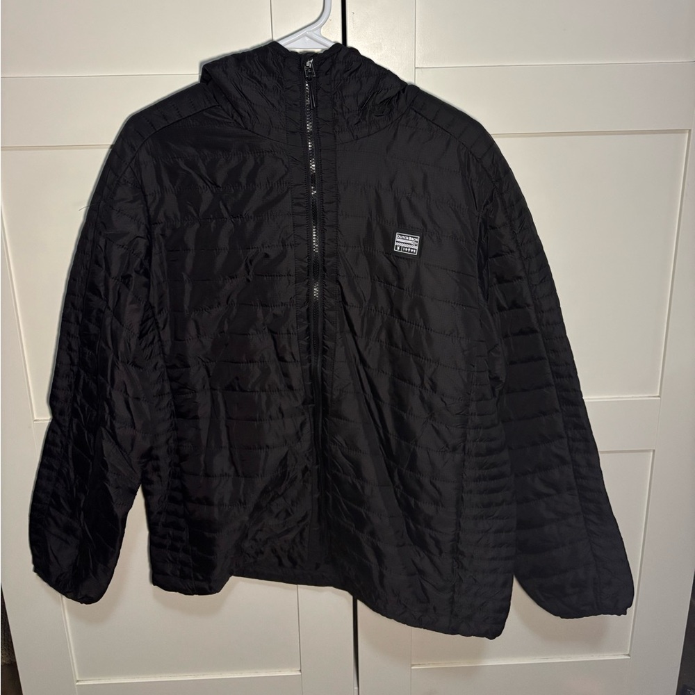 Dutch Bros Black Quilted Puffer Jacket – Lightweight Zip (Unisex)